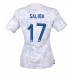 Maillot de foot France William Saliba #17 Extérieur vêtements Femmes Monde 2022 Manches Courtes
